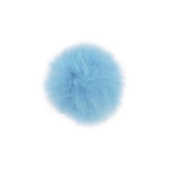 Toft alpaca fur coloured pom pom turquoise